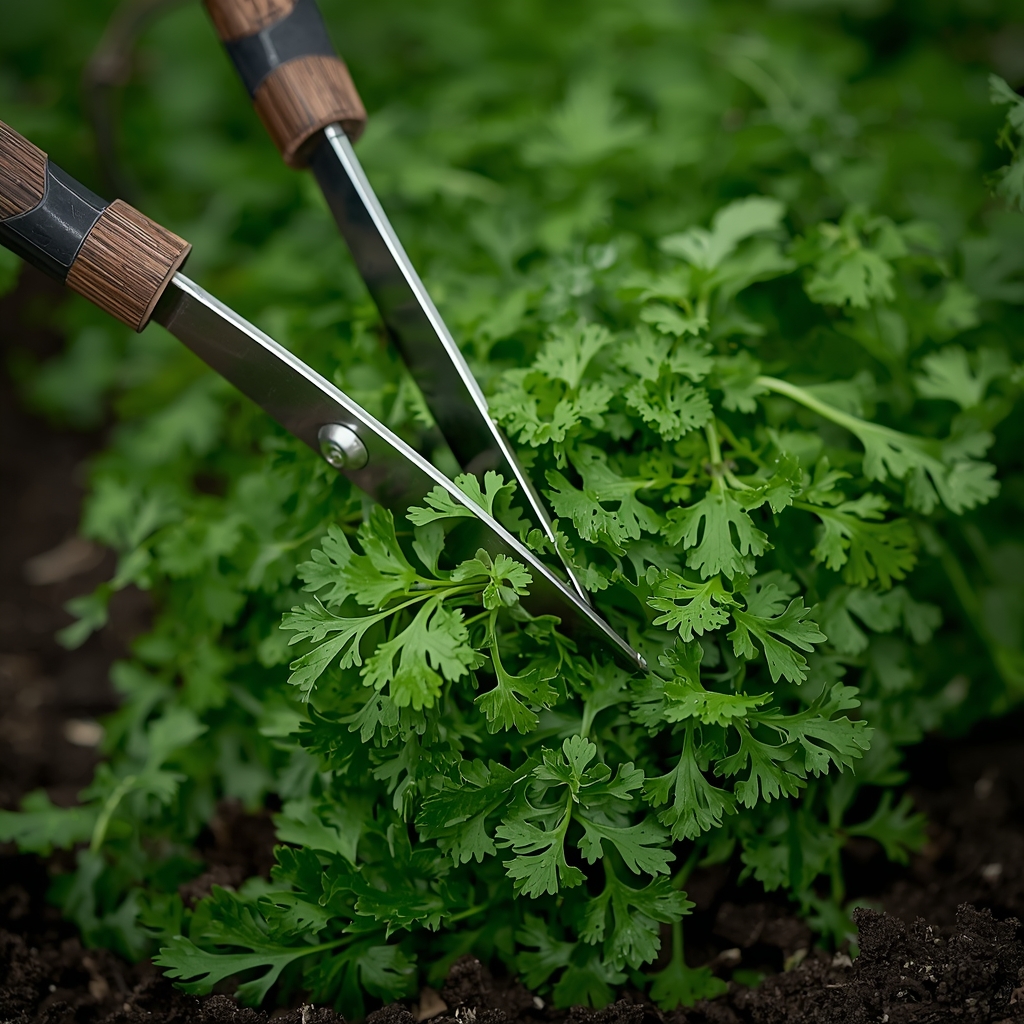 berba-persuna Berba peršuna i sečenje listova